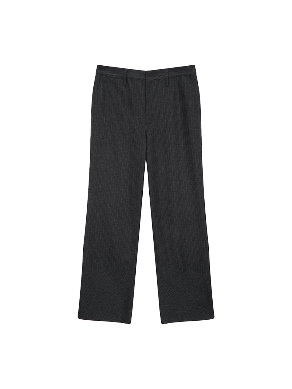 Matinkim Detail Point Stripe Trouser For Men IN Grey