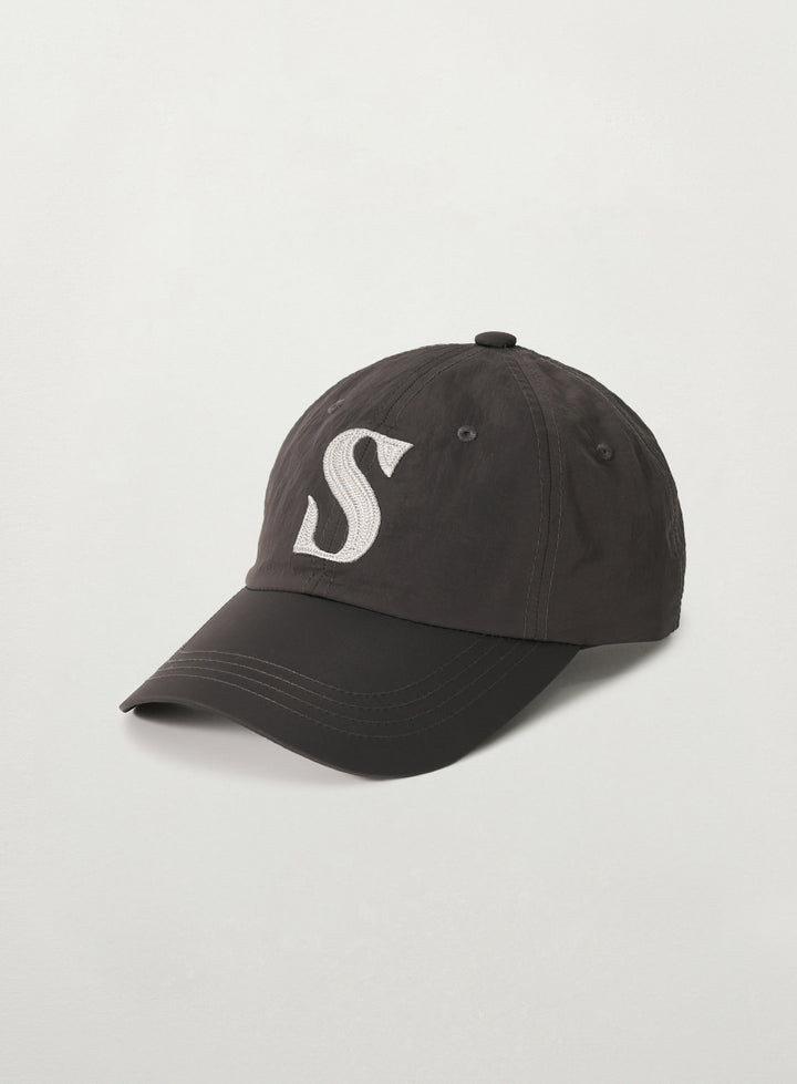 Satur Nylon Casual Ball Cap - Charcoal