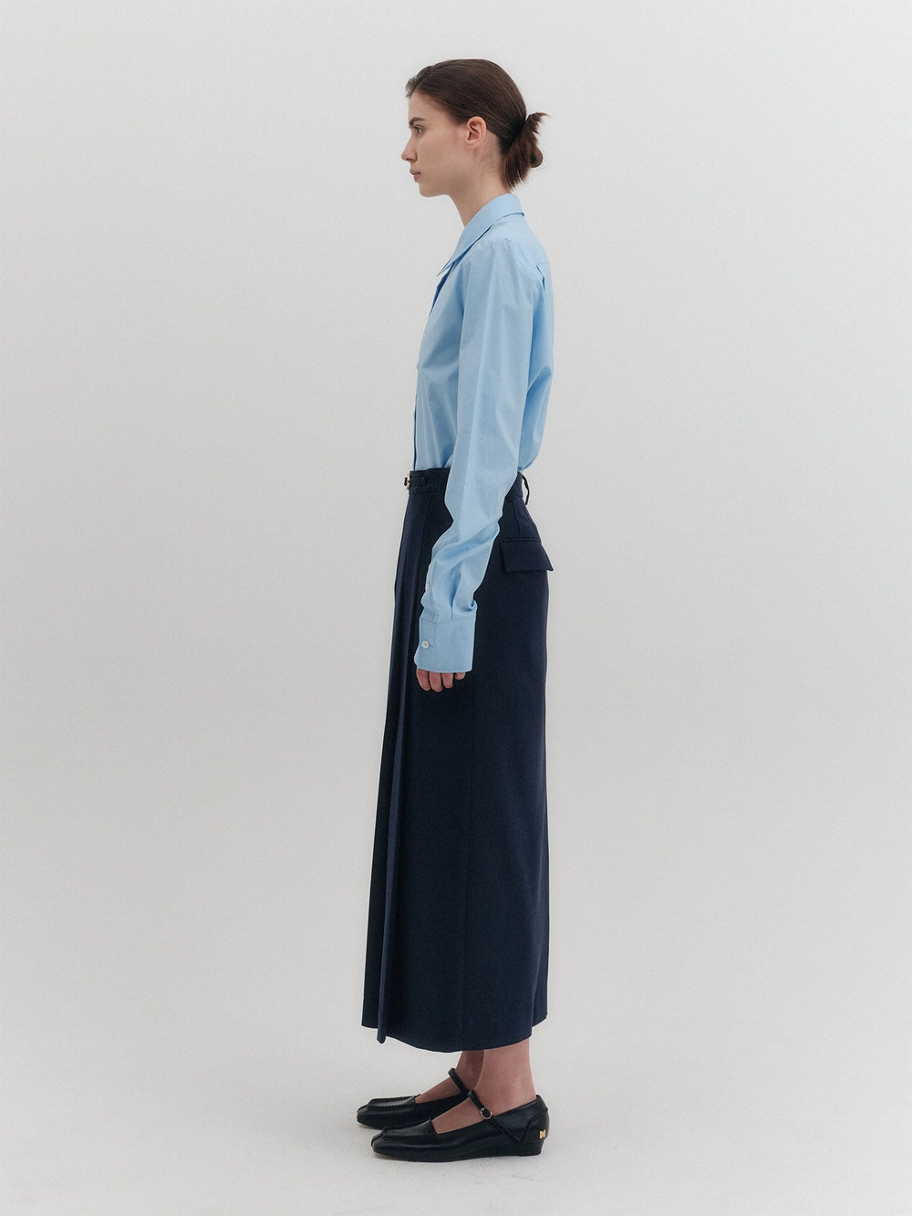 EENK Pleated Skirt - Navy
