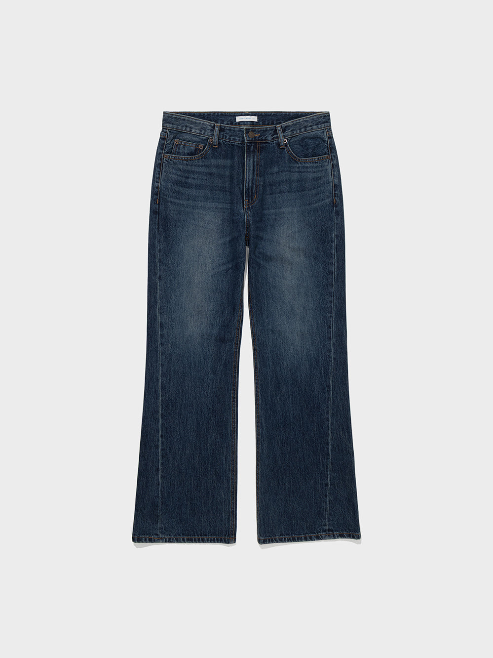 Low Classic Mid-Rise Boot-Cut Jeans Mid Blue