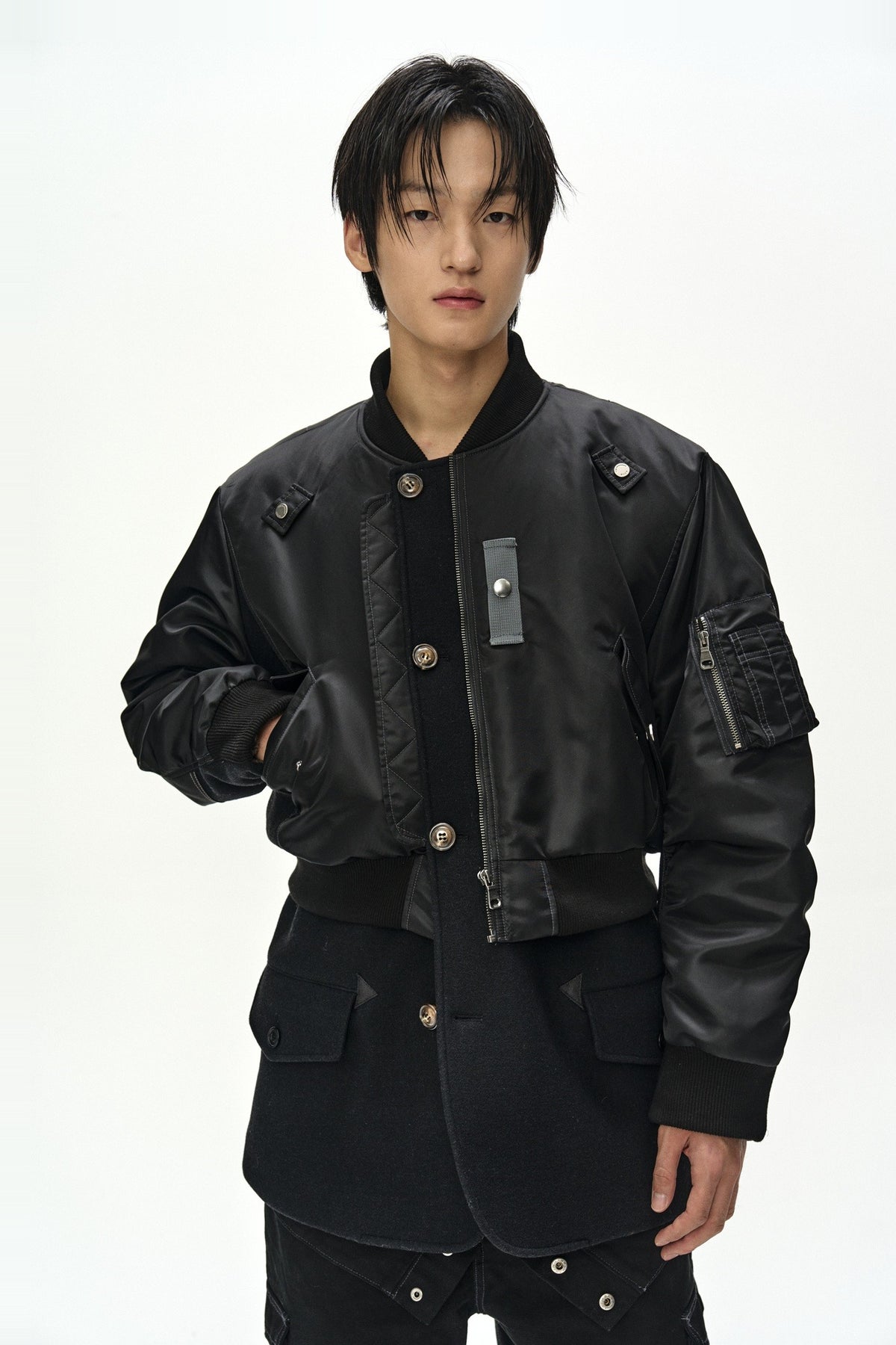 Andersson Bell Unisex Deconstructed Layered Bomber Coat