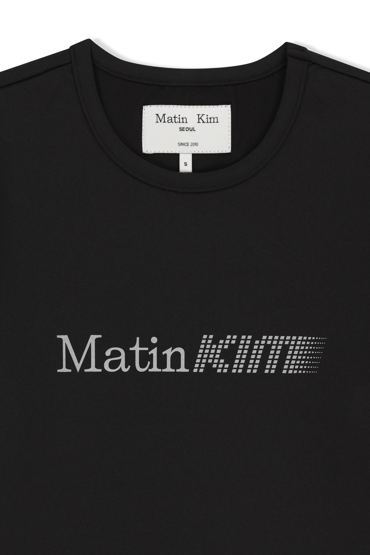 Matinkim Matin Pace Reflective Logo Slim Top IN Black