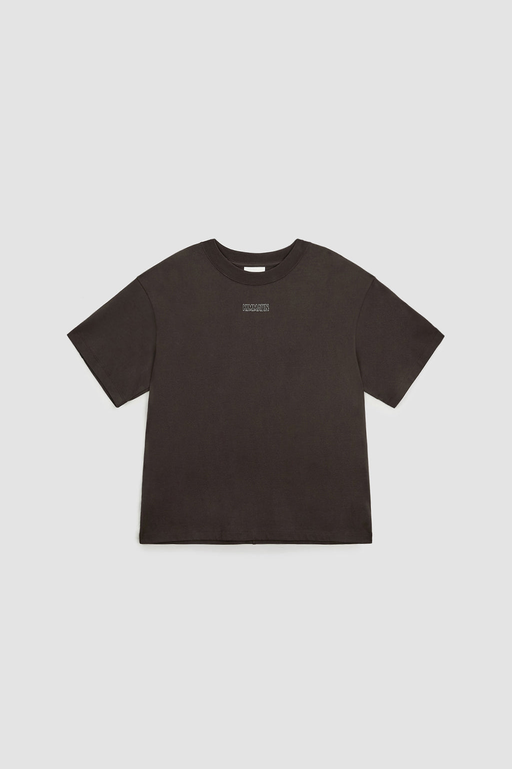 [matinkim] Logo Embroidery Oversize Top IN Brown