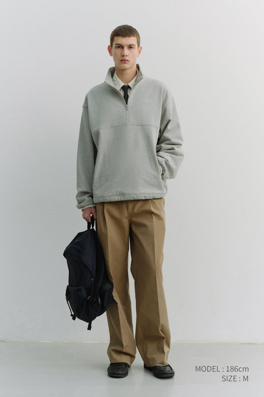 Dunst Pleated Chino Slacks Khaki Brown