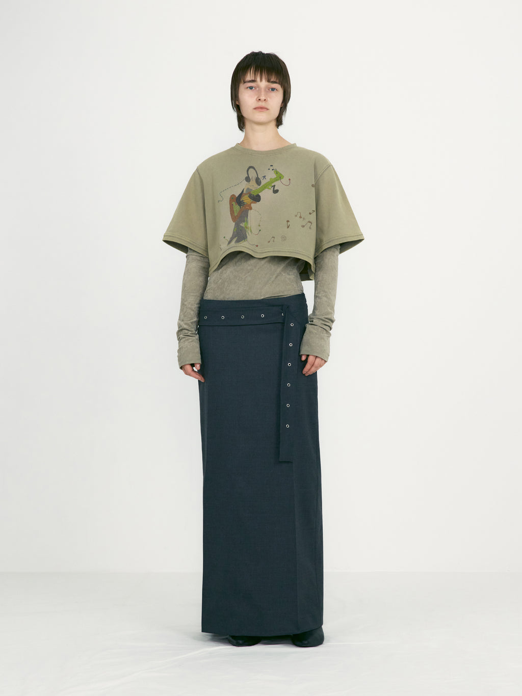 [low_classic] Belted Maxi Skirts
Charcoal