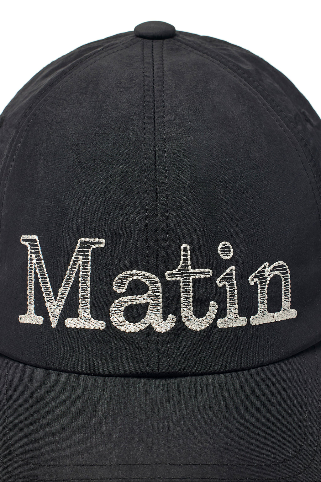 [matinkim] MATIN GLOSSY BALL CAP IN BLACK
