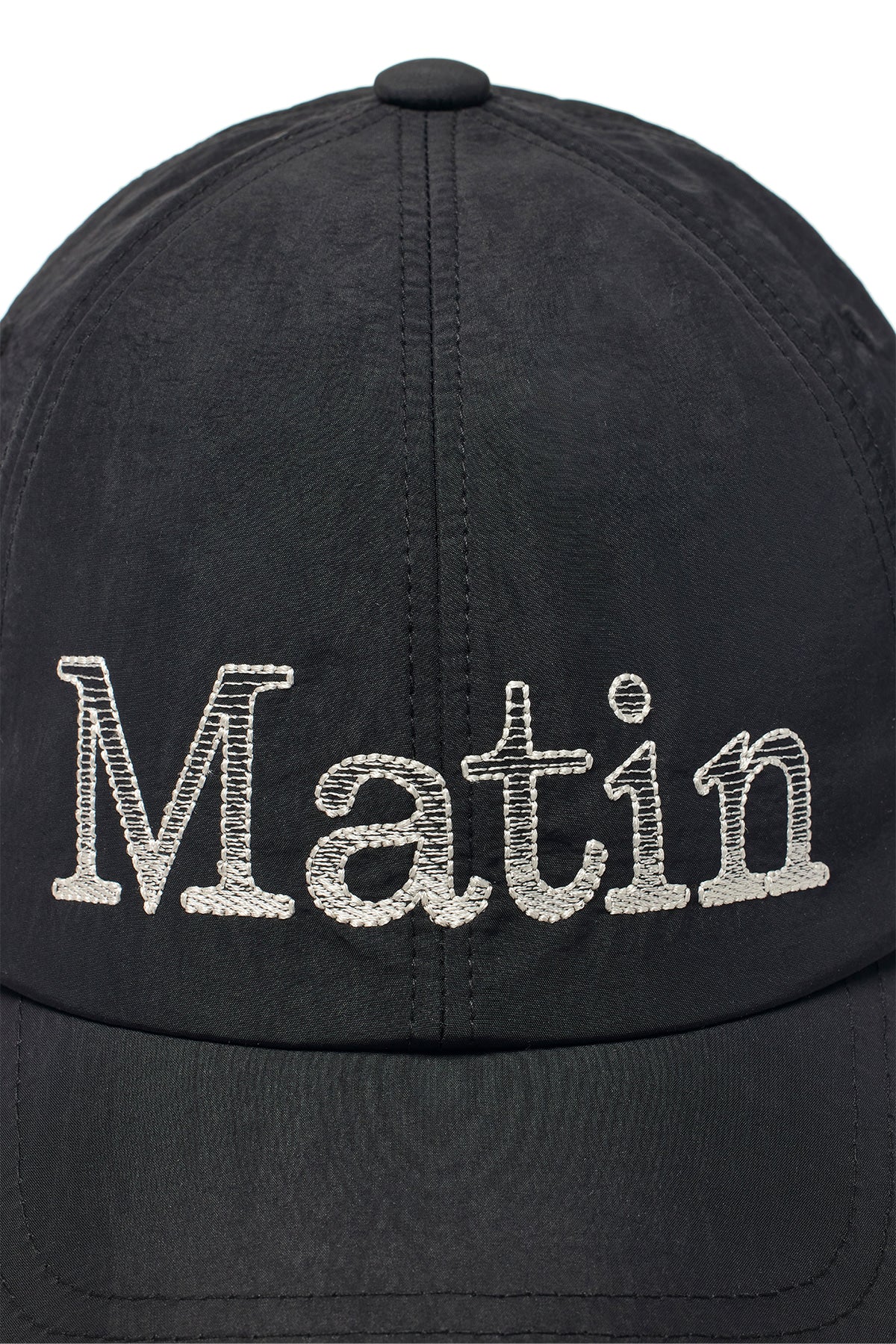[matinkim] MATIN GLOSSY BALL CAP IN BLACK