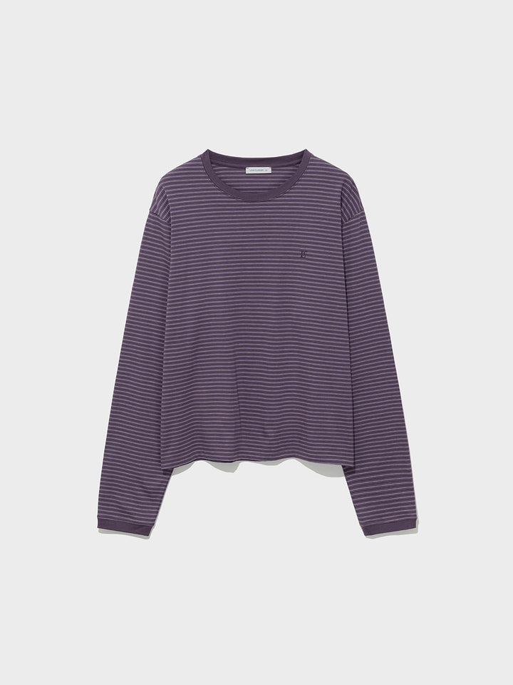 Low Classic Striped Regular-Fit Tee Purple