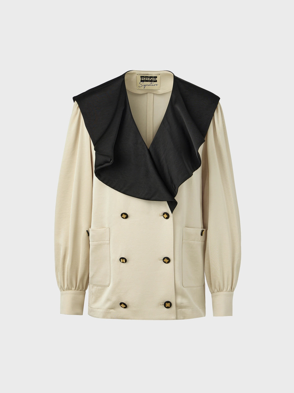 EENK Fluid Collar Blouse - Cream