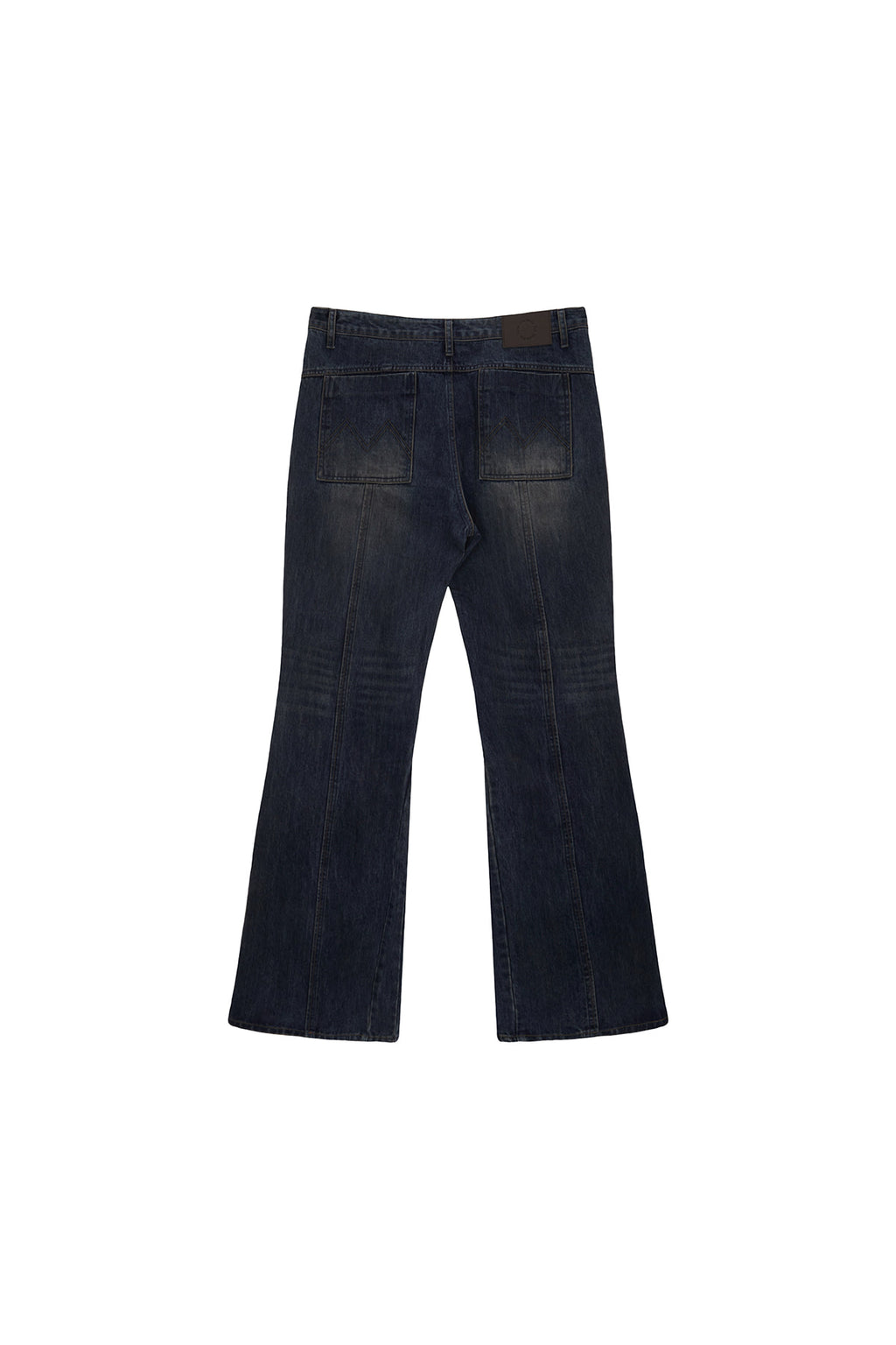 [matinkim] LOWRISE BOOTS CUT DENIM PANTS FOR MEN IN BLUE