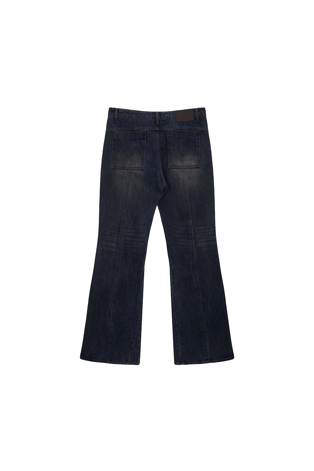 [matinkim] LOWRISE BOOTS CUT DENIM PANTS FOR MEN IN BLUE