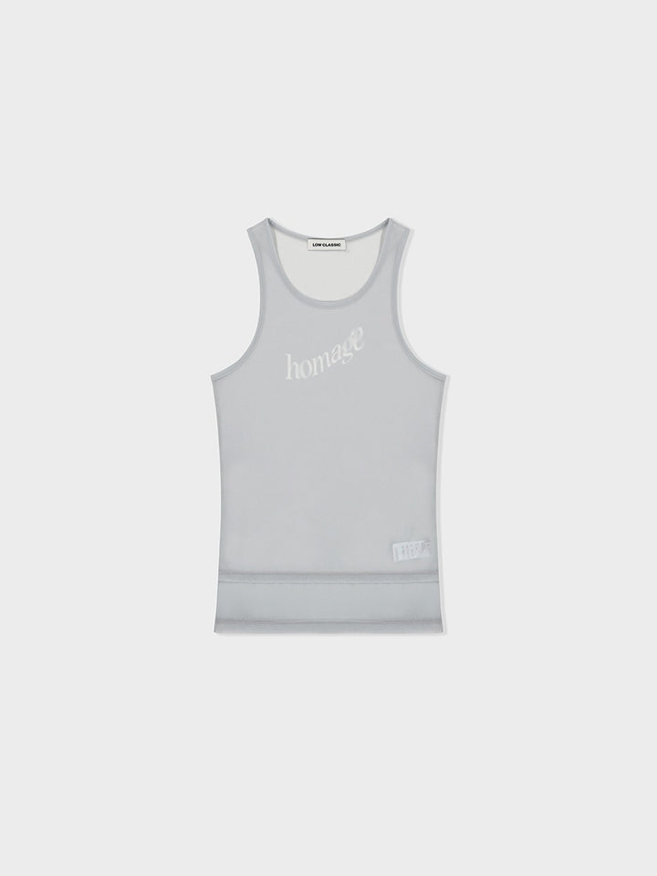 Low Classic Homage Sleeveless T-Shirt Light Blue