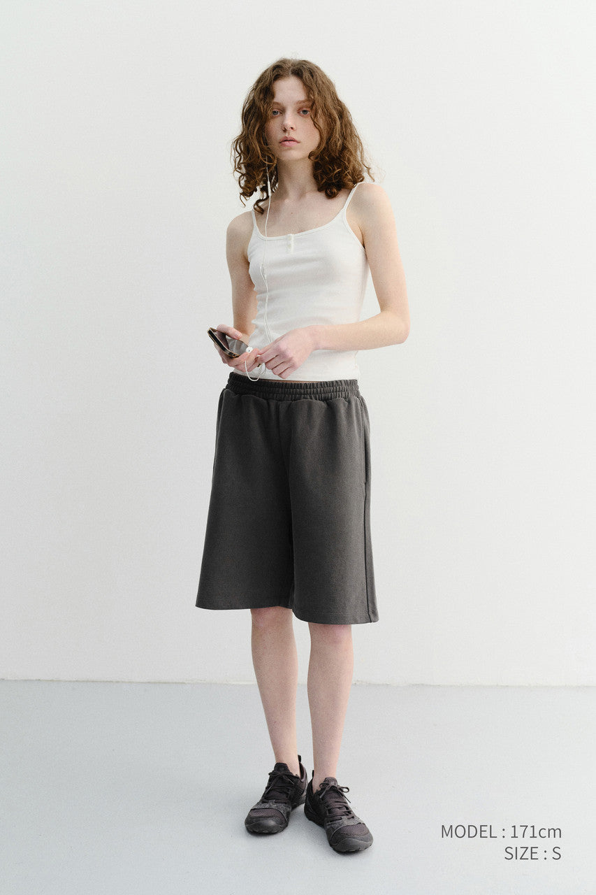 Dunst Unisex Pigment Relaxed Beach Shorts Charcoal Grey