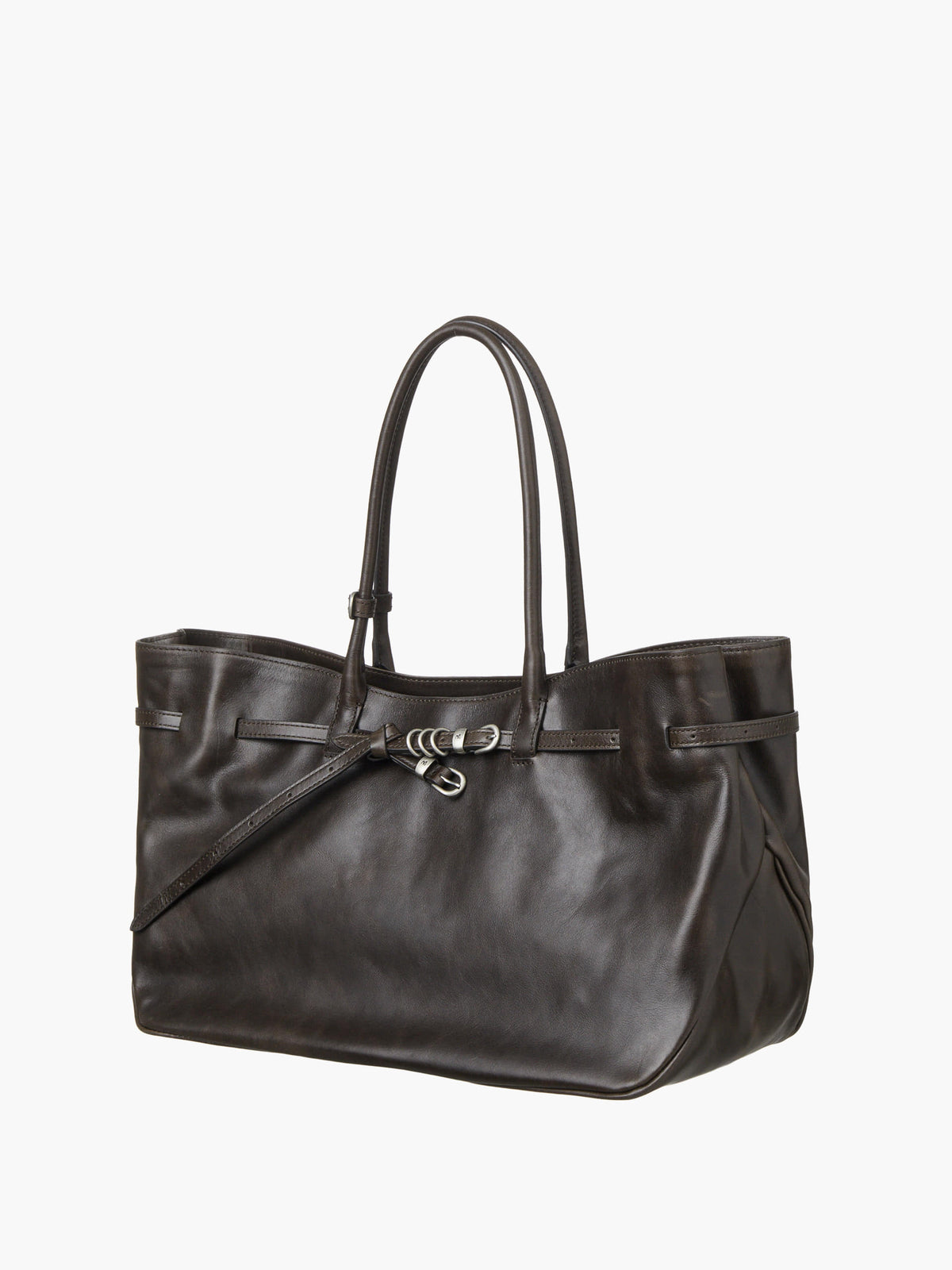 Margesherwood Grandma Used Bag Large sepia pull-up