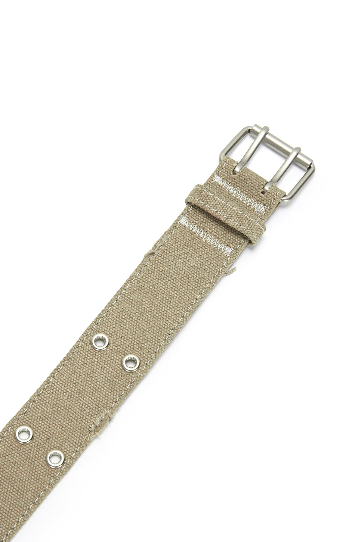 [matinkim] DAMAGE EYELET BELT IN BEIGE