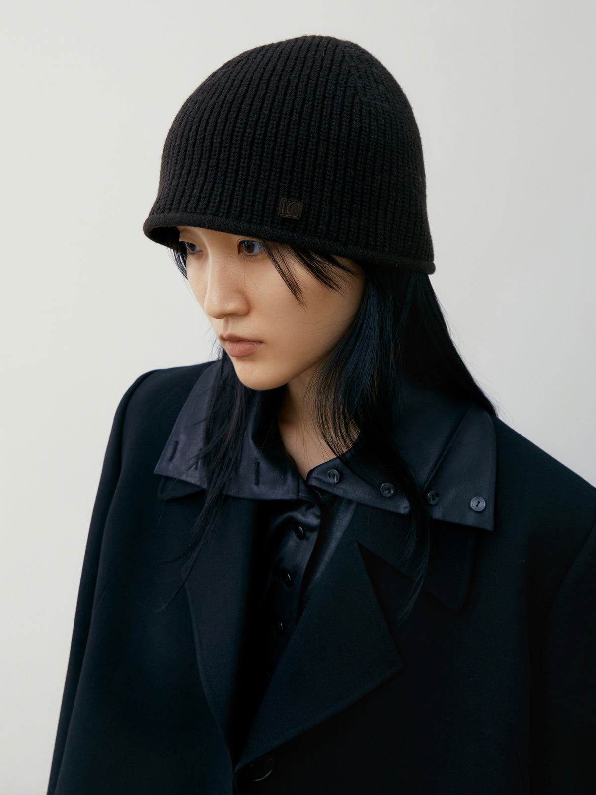 Low Classic Wool Bucket Beanie Dark Brown