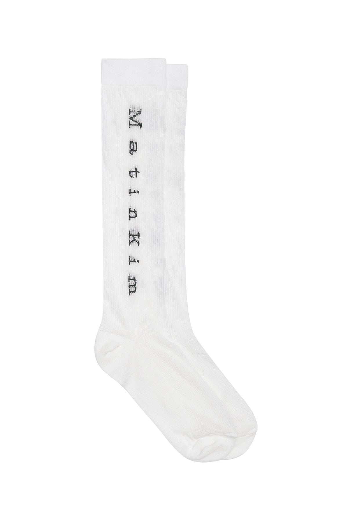 [matinkim] Matin Jacquard Light Socks IN White