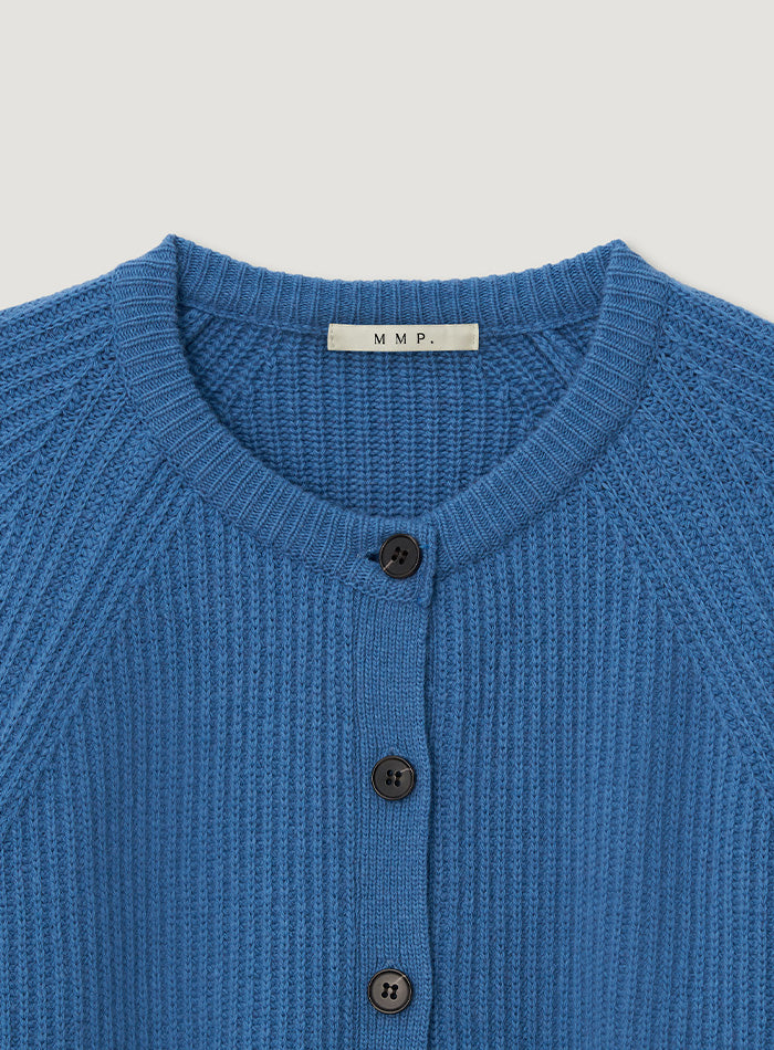 Mango Maniplease Wiwi Wool Cardigan Blue