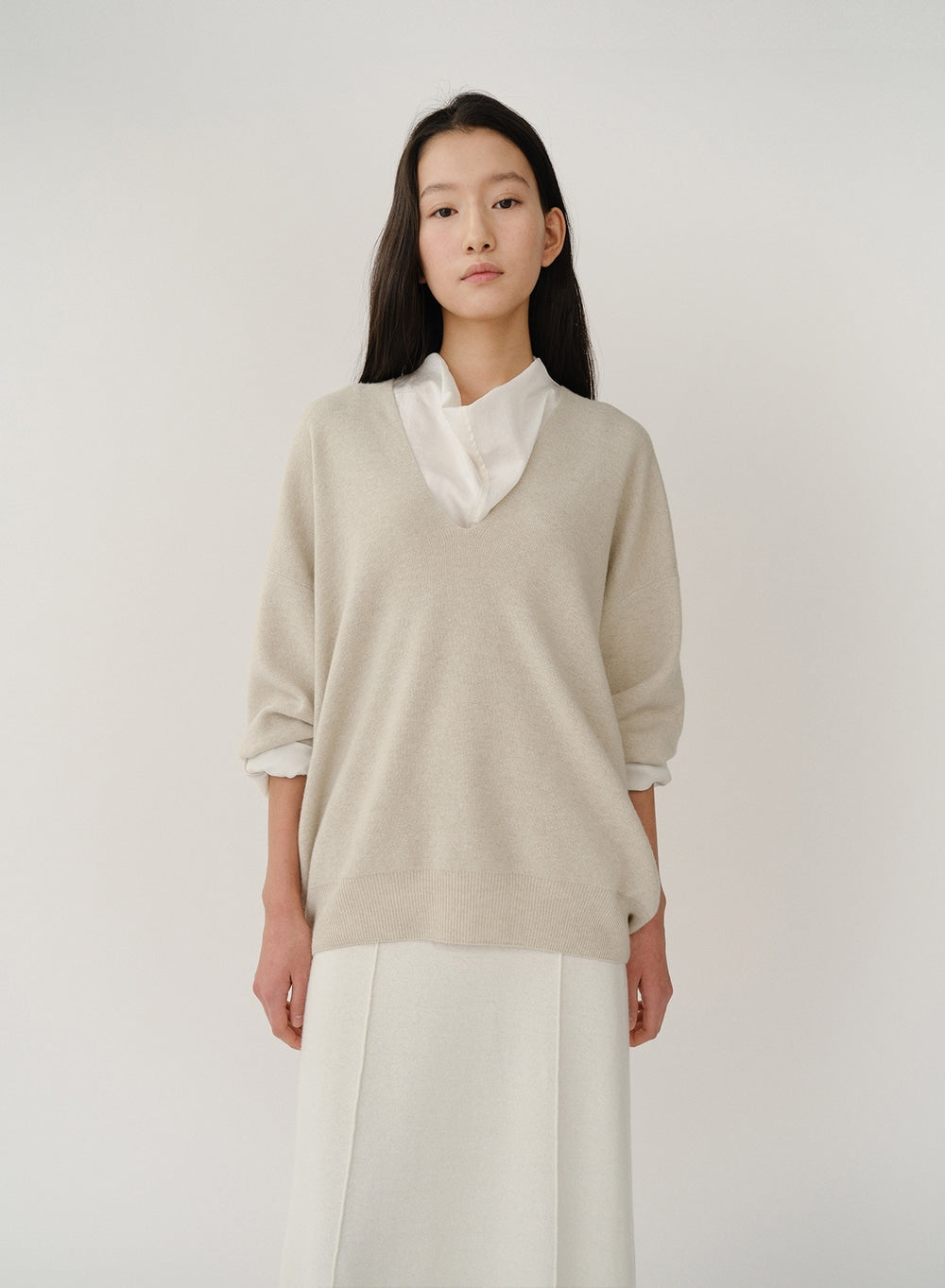 Kindersalmon Ramona Knit Top Oatmeal