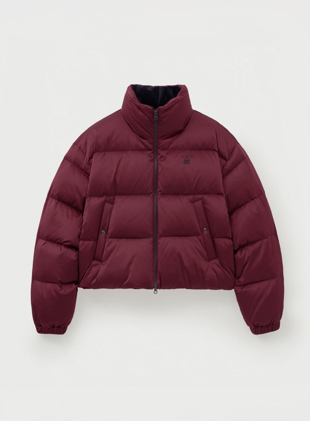 Satur (W) Loren Crop Duck Down Padding - Burgundy