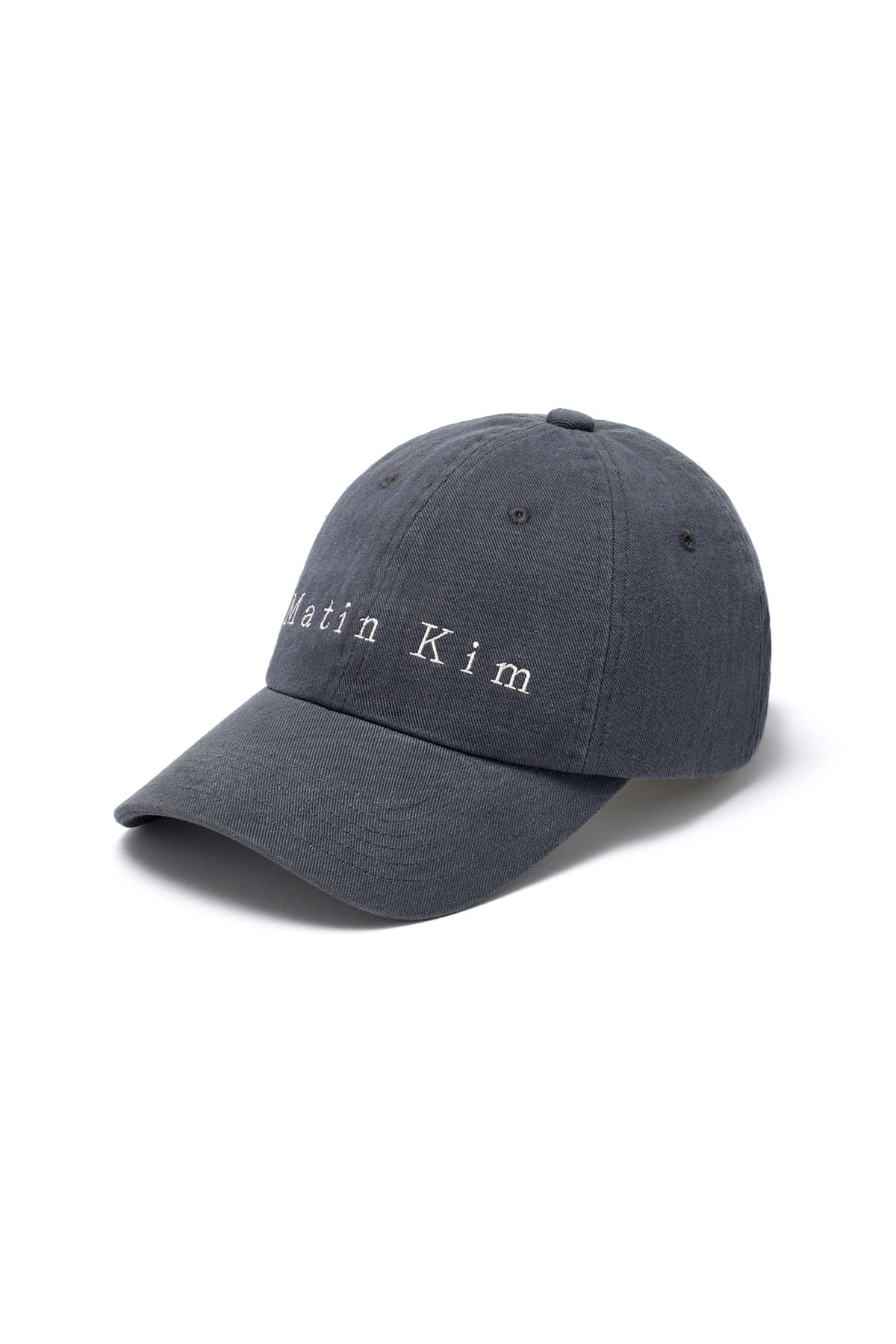 [matinkim] MATIN COTTON WASHED BALL CAP IN CHARCOAL