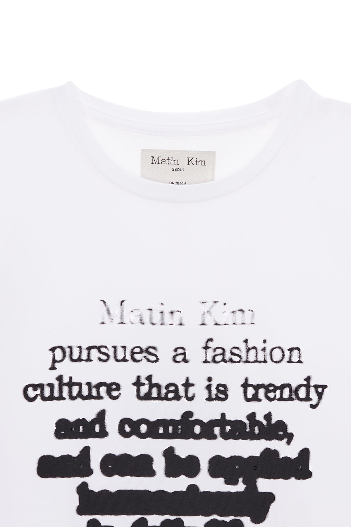 Matinkim Ink Lettering Top IN White