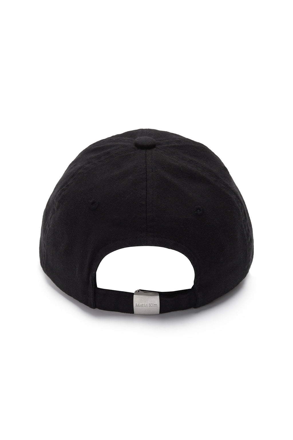 [matinkim] LOGO SCRAP BALL CAP IN BLACK