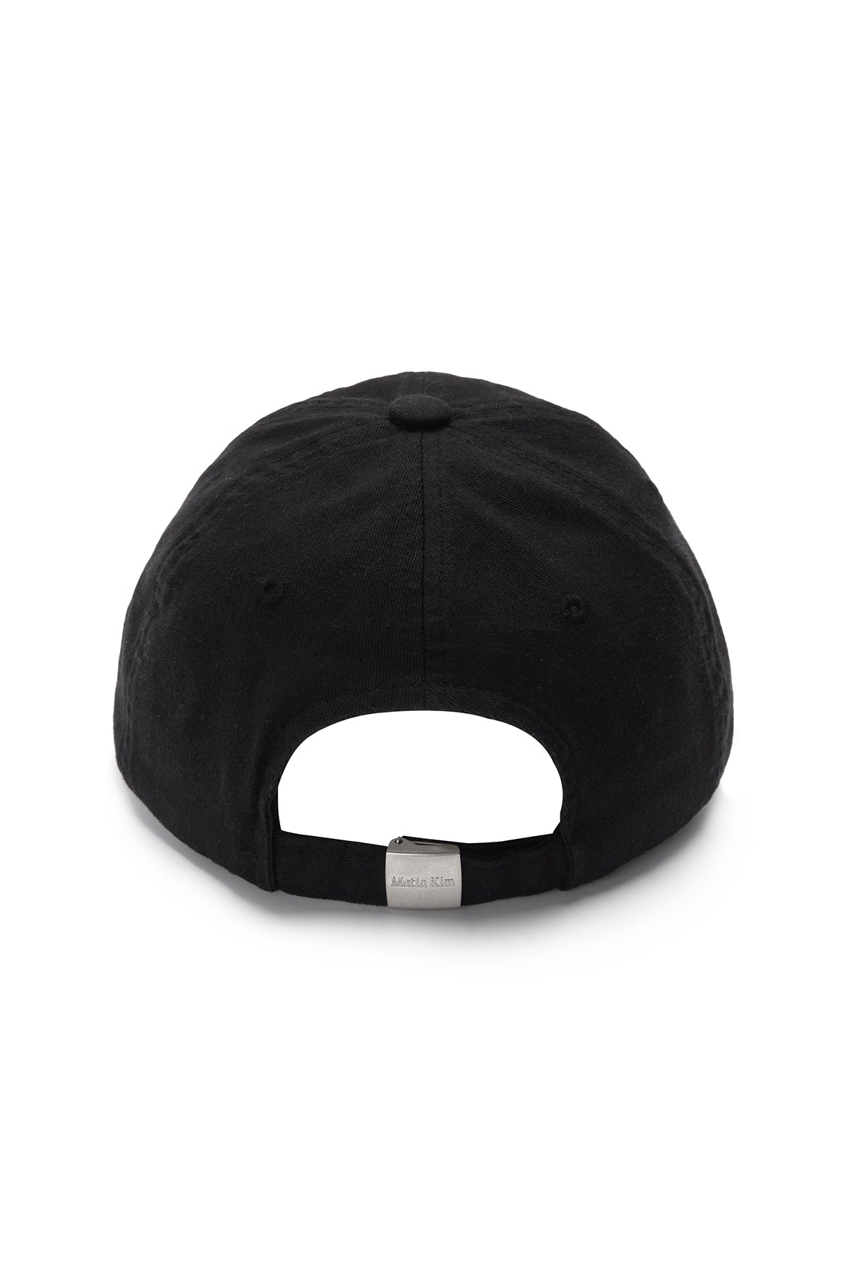 [matinkim] LOGO SCRAP BALL CAP IN BLACK