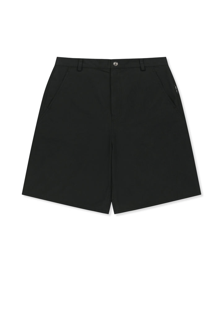 Matinkim Curved Seam Bermuda Pants For Men IN Black