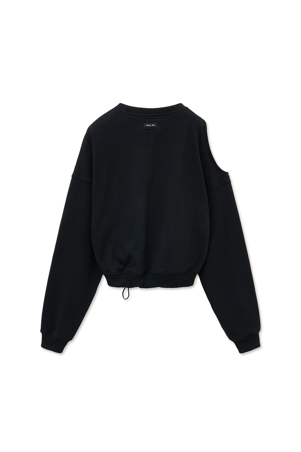 [matinkim] SHOULDER HOLE SWEATSHIRT IN BLACK