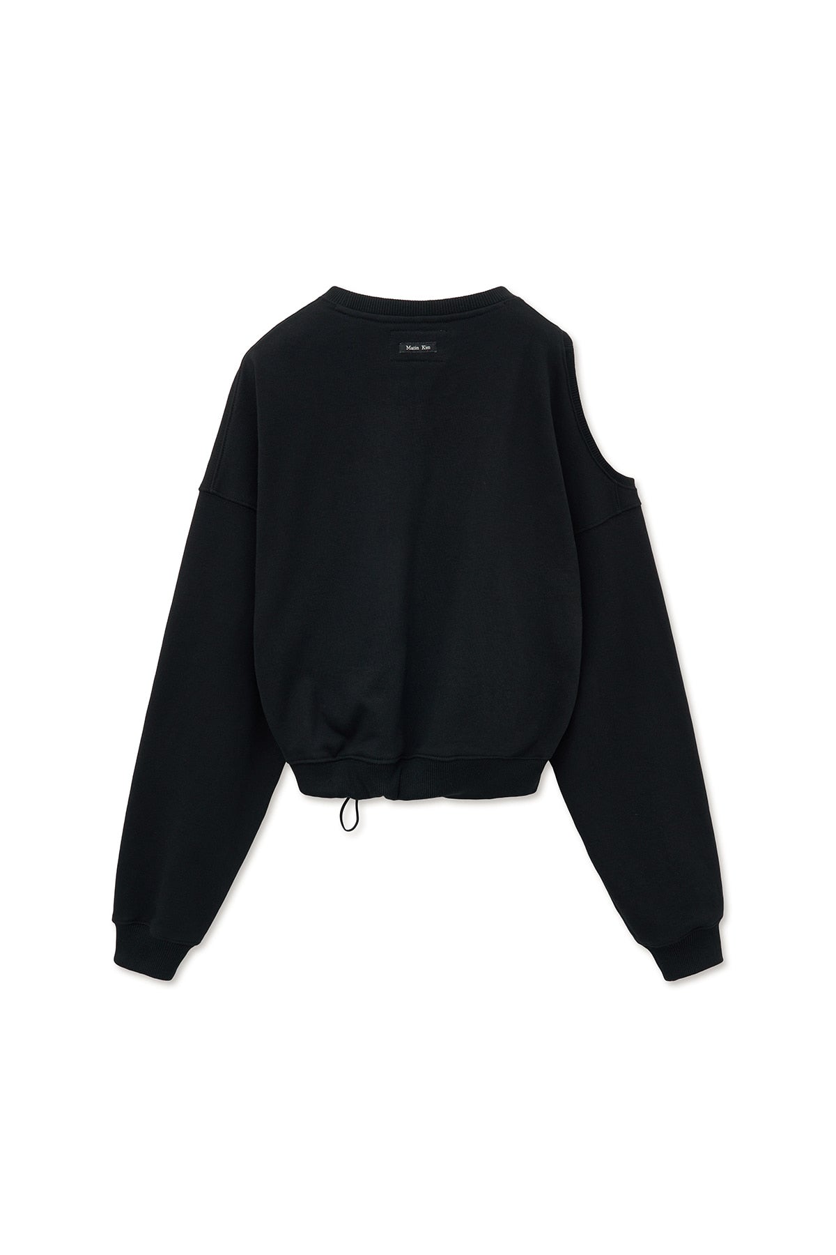 [matinkim] SHOULDER HOLE SWEATSHIRT IN BLACK