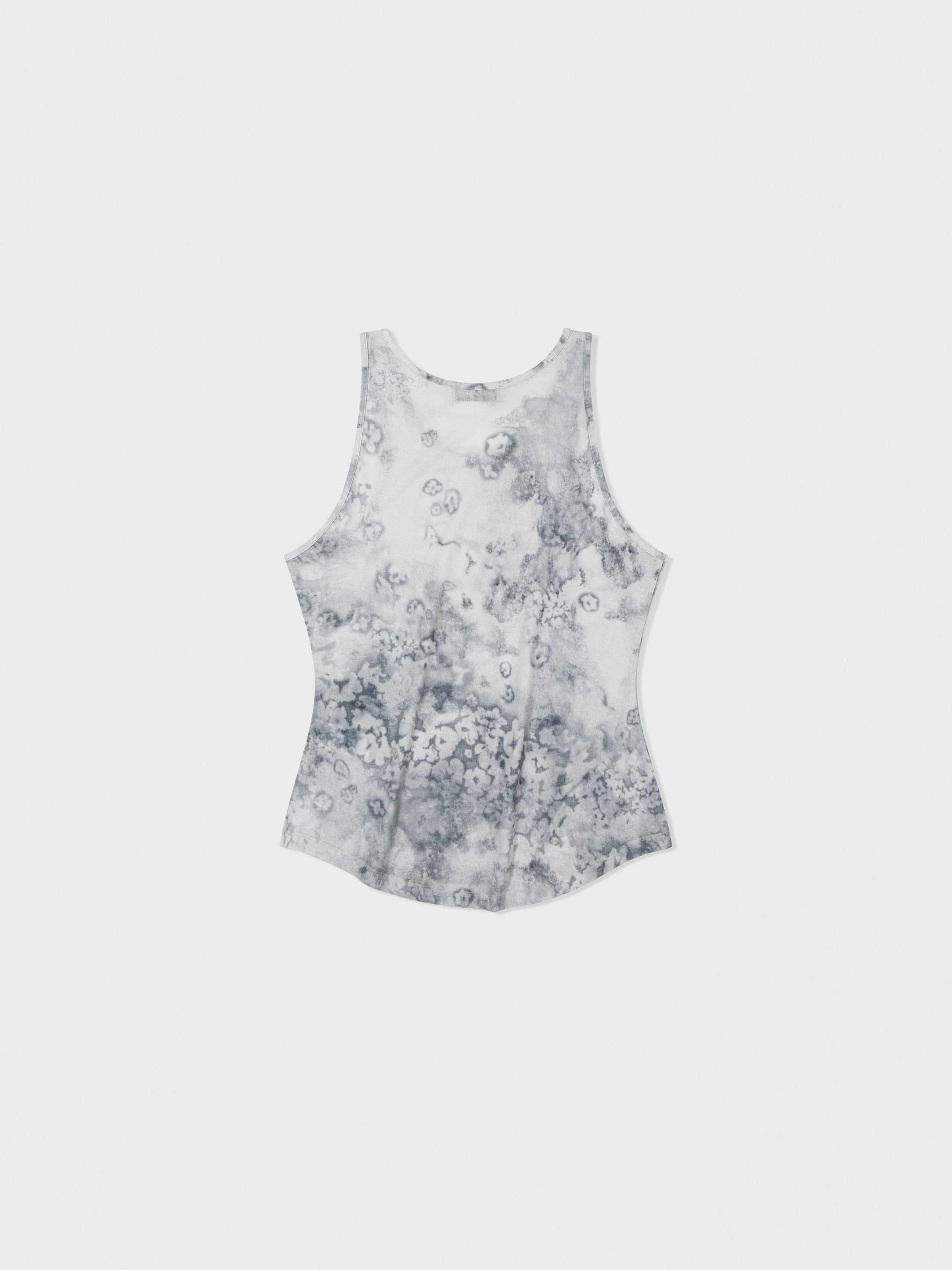 [low_classic] FLORAL PRINT SLEEVELESS TOP
GREY