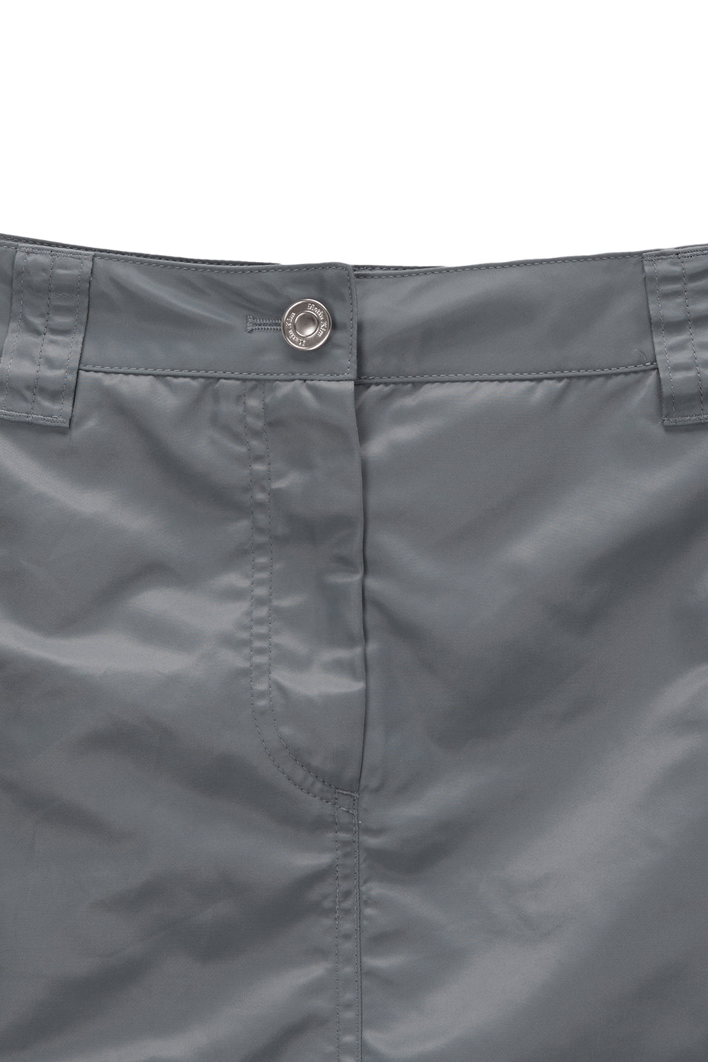 Matinkim Lowrise Nylon Cargo Mini Skirt IN Grey