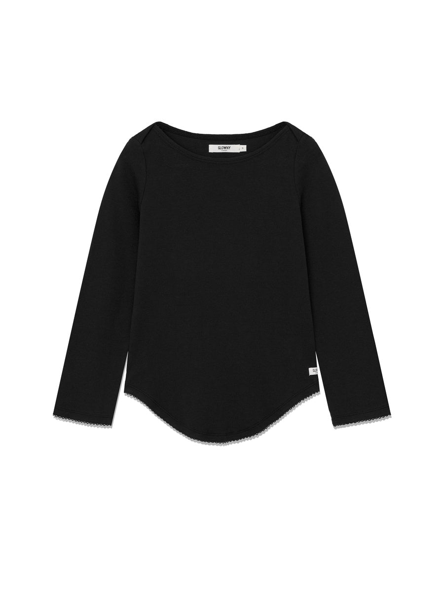 GLOWNY 3/4 Soft Wave Tee (Black)