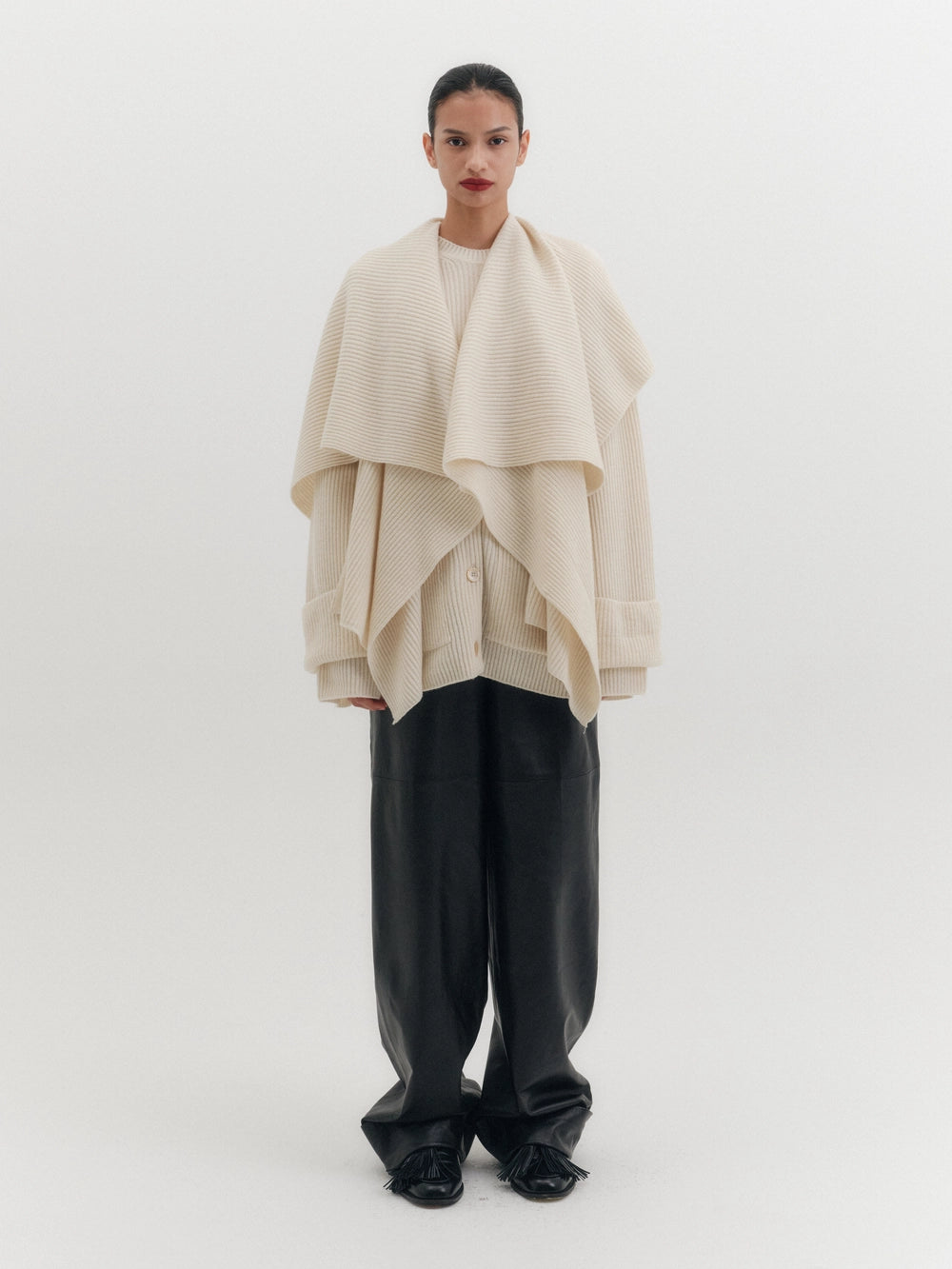 EENK Multi-Way Shawl Cardigan - Ivory