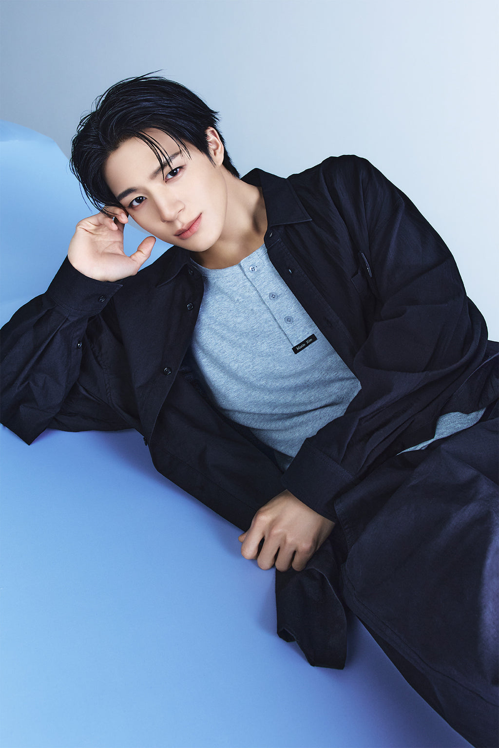 Matinkim Mixed Panel Over Fit Shirt IN Black