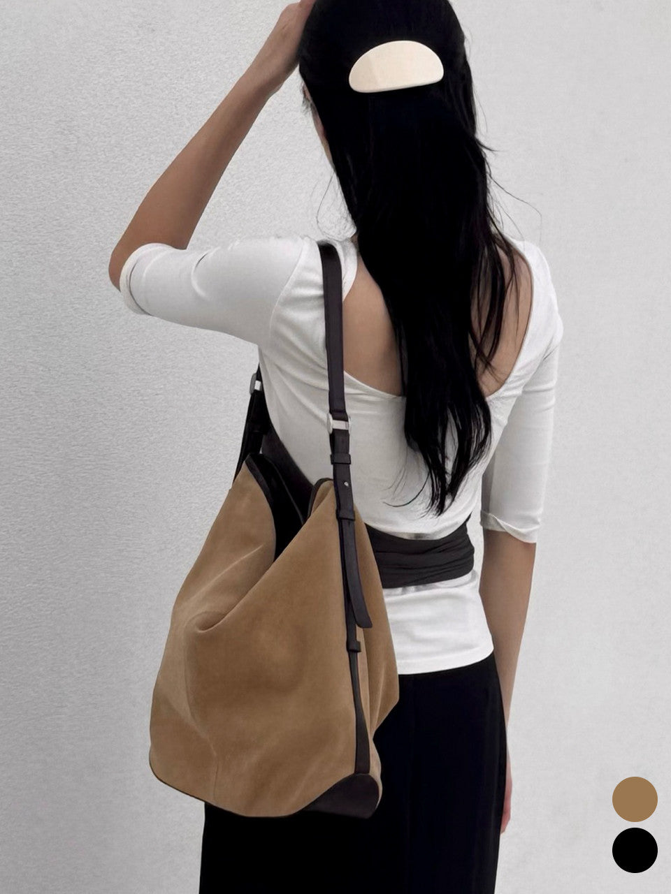 Tillidie Suede shoulder bag
