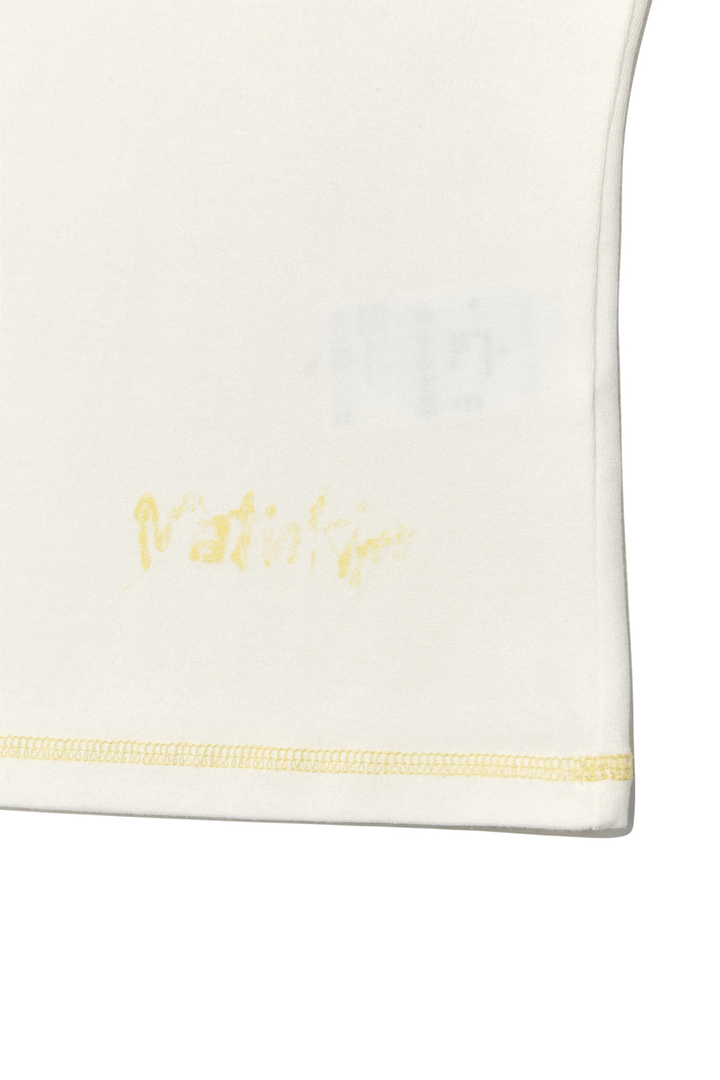 Matinkim Three Quarter Logo Slim Top IN White