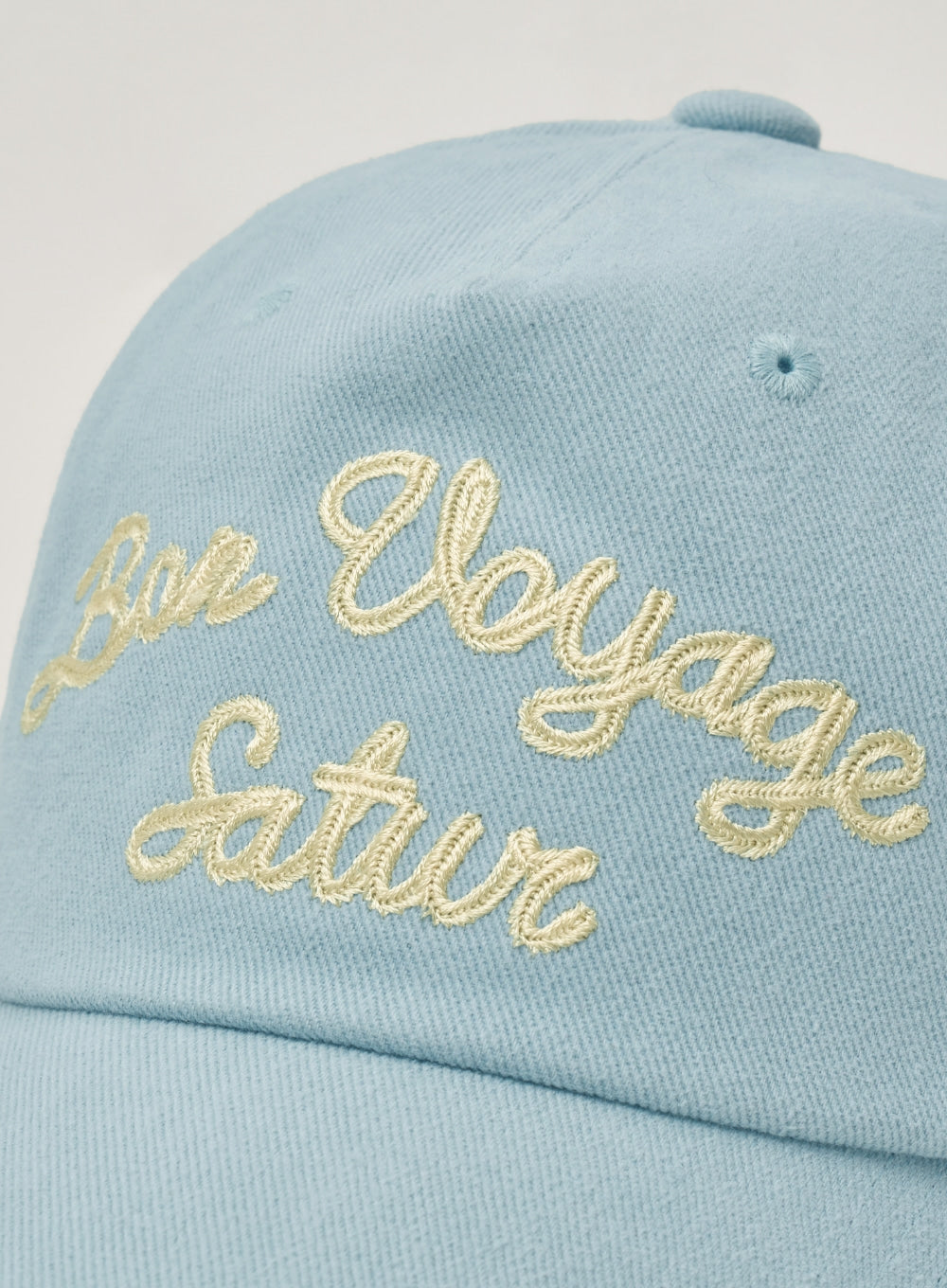[satur] Bon Voyage 5 Panel Ball Cap - Sky Blue