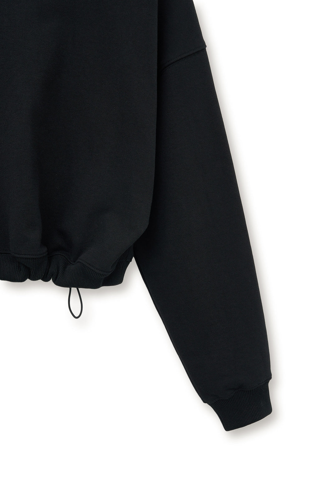 [matinkim] SHOULDER HOLE SWEATSHIRT IN BLACK