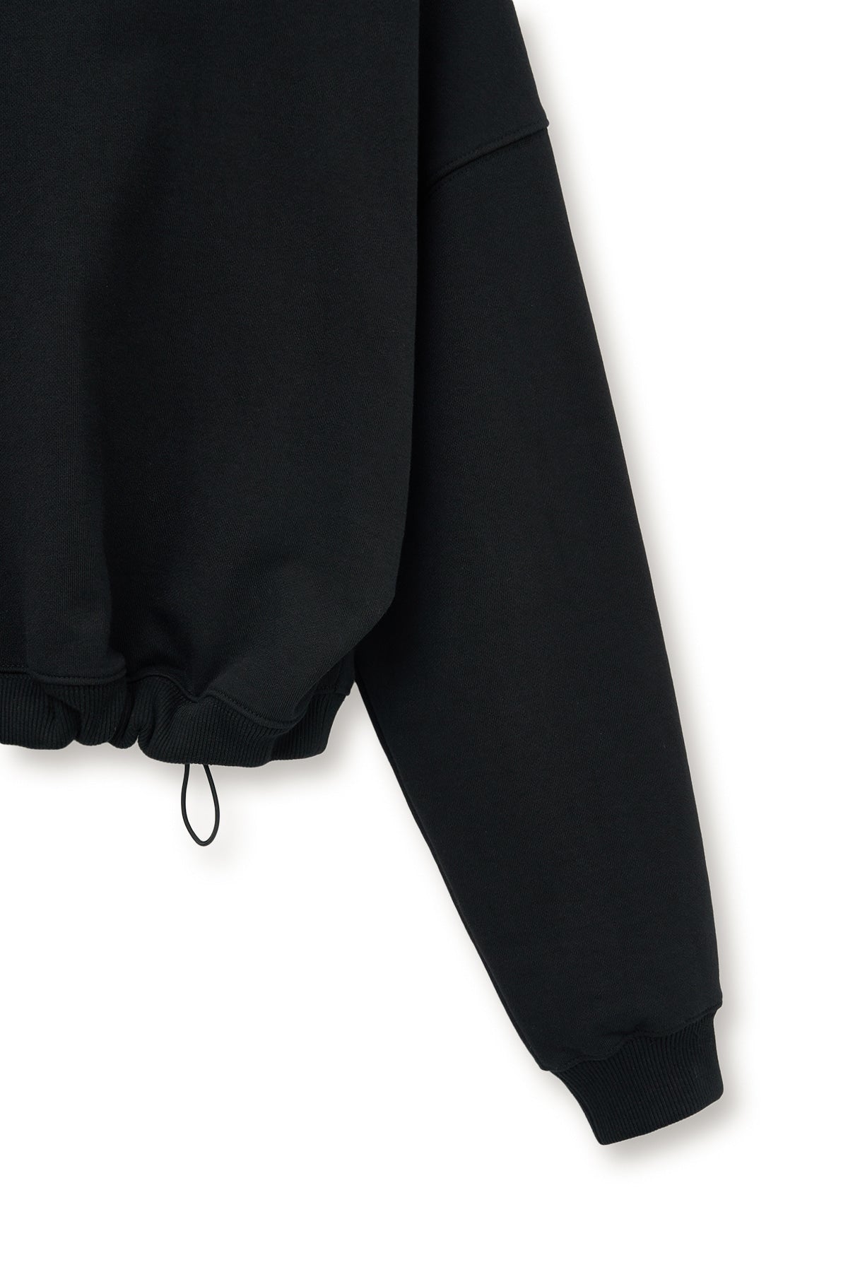 [matinkim] SHOULDER HOLE SWEATSHIRT IN BLACK