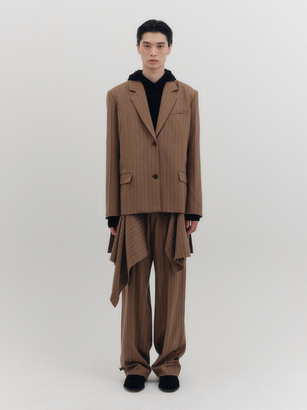 EENK Transformable Single-Breasted Blazer - Beige