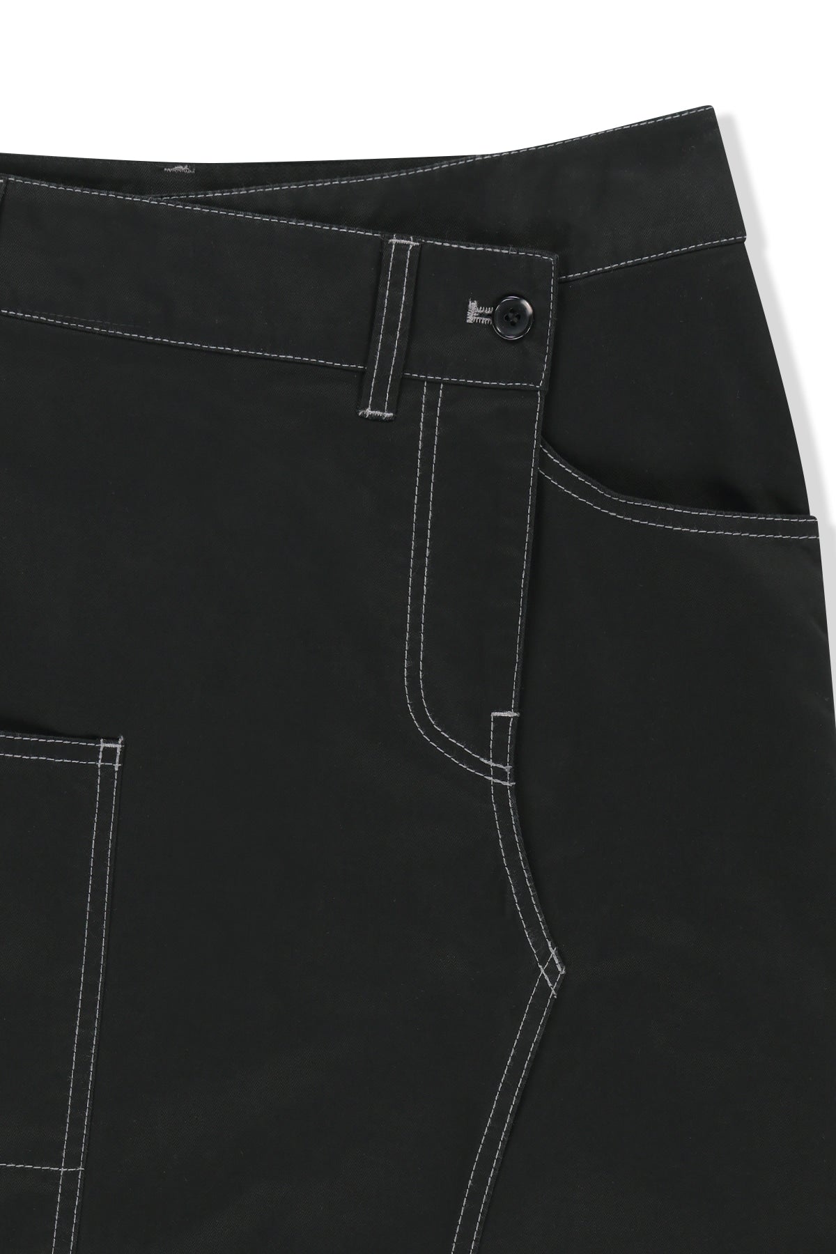 Matinkim Big Pocket Long Wrap Skirt IN Black