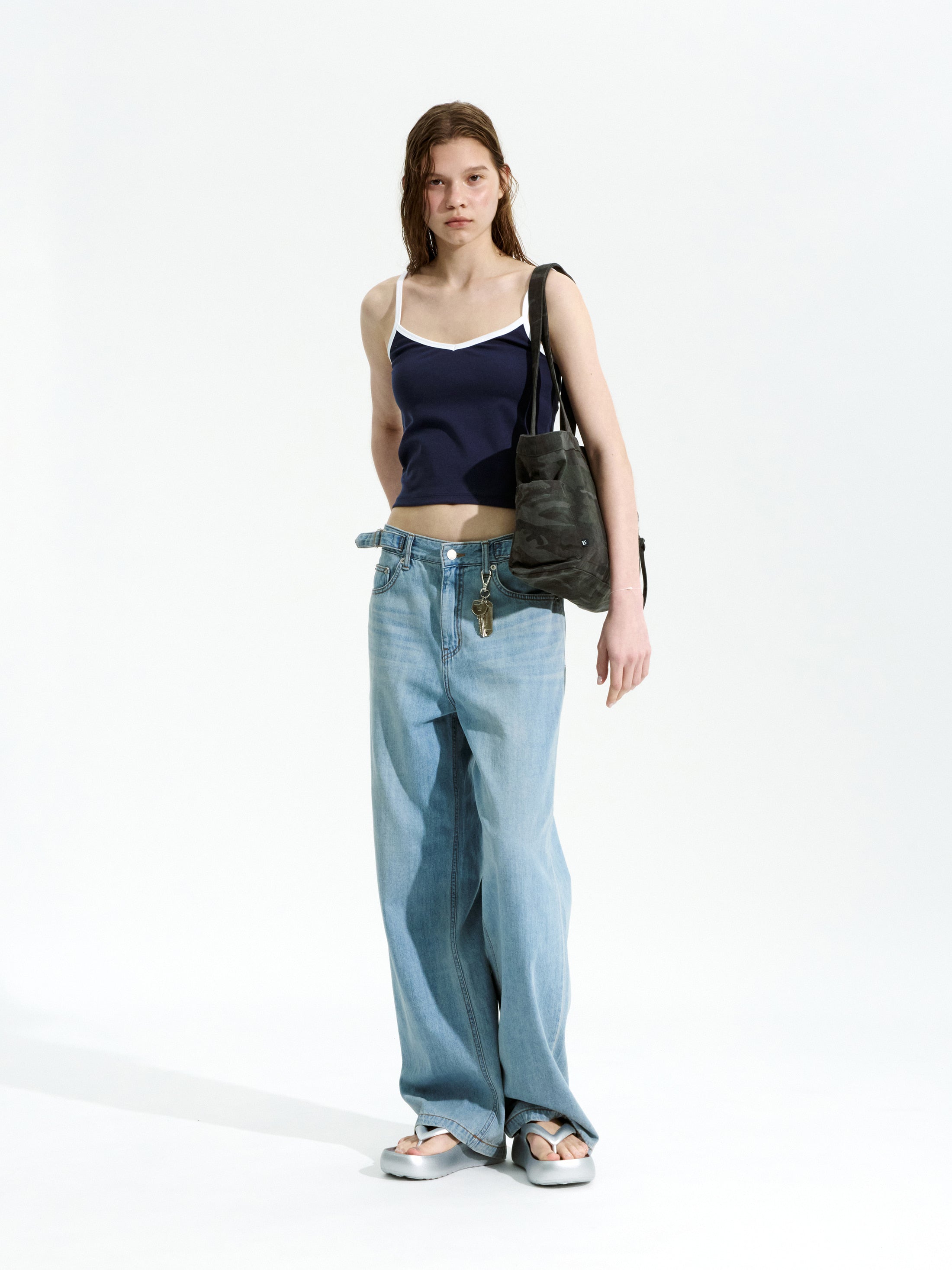 Low Classic Organic Silket Camisole Navy