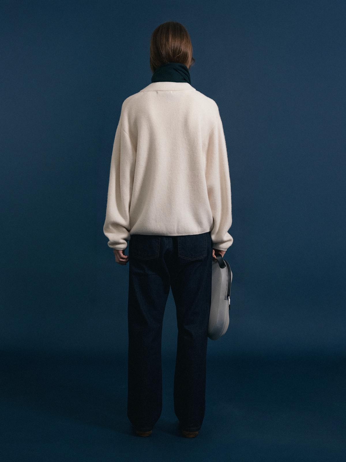 Nothing Written Dicky zip-up jumper (Ivory)