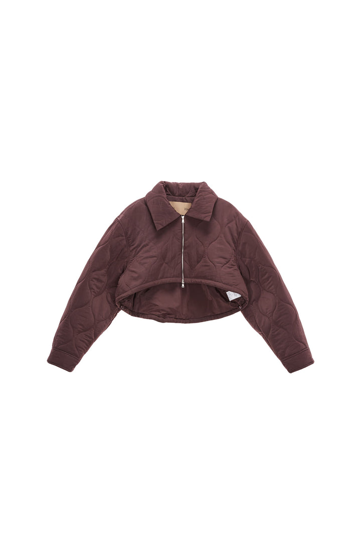 Matinkim Bolero Short Padding Jumper IN Cocoa