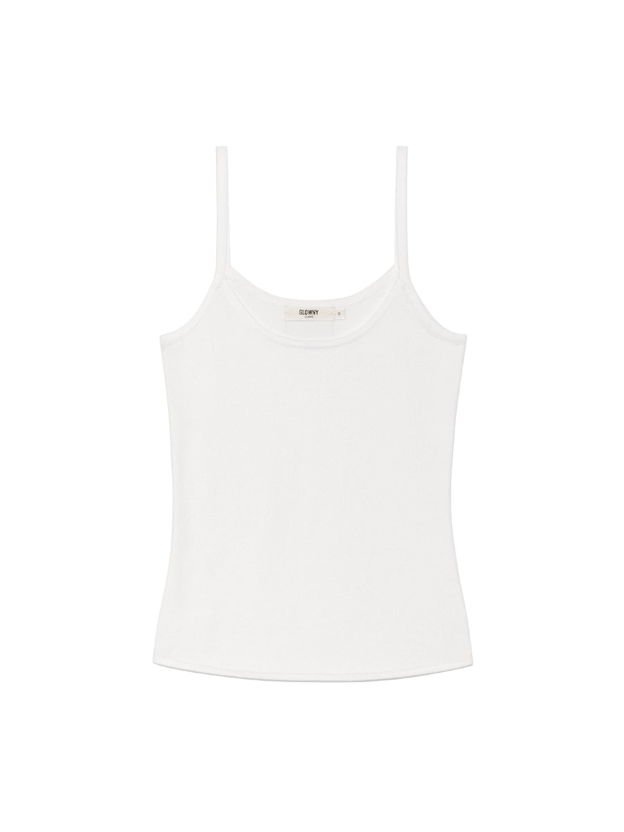 GLOWNY G Classic Knit Camisole (White)