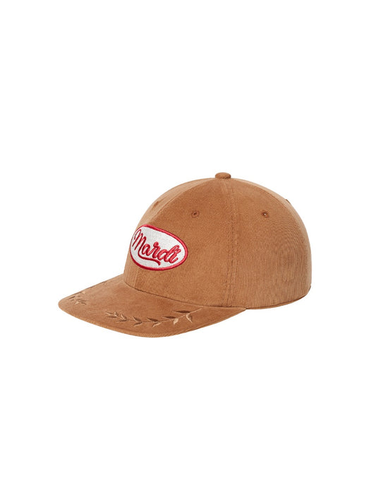 CORDUROY CAP MARDI VINTAGE LOGO_CAMEL