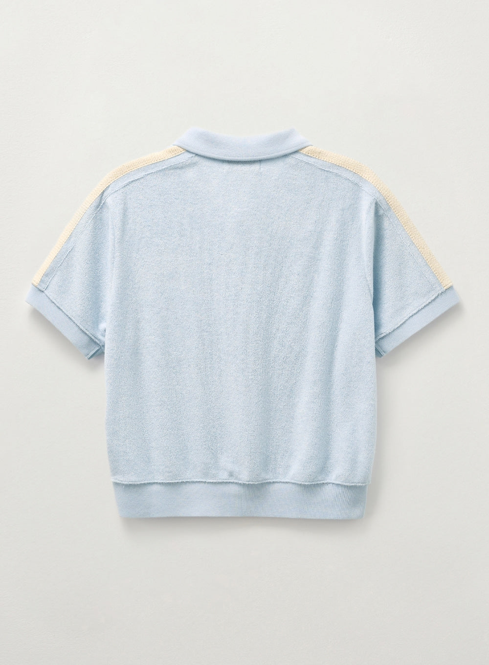 [satur] (W) Lawton Terry Pique Polo T-Shirt - Sky Blue