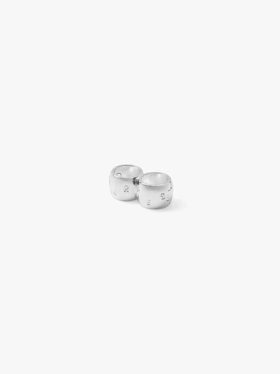 Margesherwood Double Bag Ring round silver